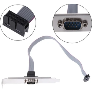 4991 RS232 Serial Com Port Db 9 To 10 Pin Pci Anakart Braket Paralel Kablosu