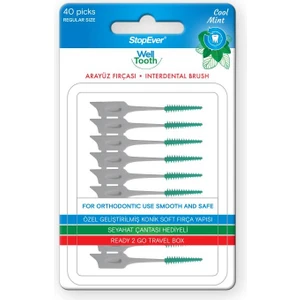 Stopever Well Tooth Arayüz Fırçası Normal Boy-40 Adet