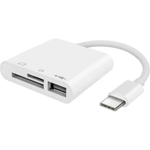 5232 USB Type C To Sd Microsd Tf Kart Okuyucu USB 3in1 Çevirici Dönüştürücü Adaptör