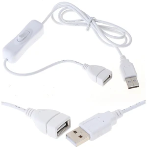 5223 USB Dişi Erkek On Off Açma Kapama Anahtarlı Uzatma Kablosu 1 Metre