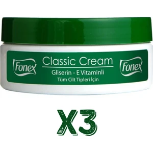 Klasik Nemlendirici Krem 175 ml 3 Adet