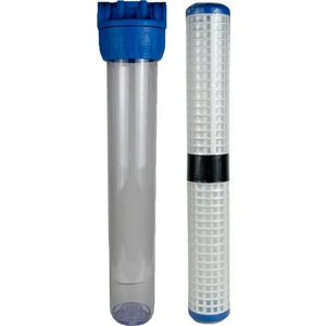 - 20'' Mavi Filtre Kabı ve Yıkanabilir Filtre