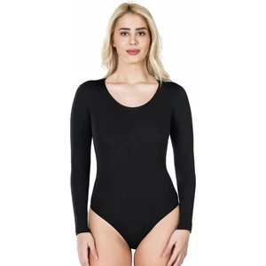 Derya Kurşun Bisiklet Yaka Uzun Kol Çıtçıtlı Kadın Body 321