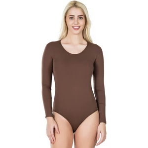 Derya Kurşun Bisiklet Yaka Uzun Kol Çıtçıtlı Kadın Body 321