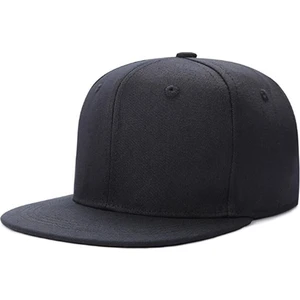 Notte Rossa Hip Hop Cap Şapka Snapback Cap Düz Siyah Kep Şapka