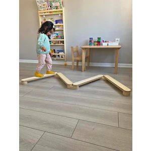 Montessori Denge Yolu - Portatif Ahşap Denge Yolu