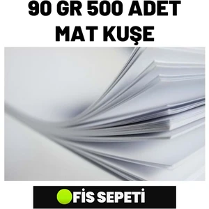 İzmir Ofis Sepeti A4 Mat Kuşe 90 gr 500 Adet