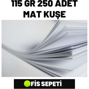 İzmir Ofis Sepeti A4 Mat Kuşe 115 gr 250 Adet