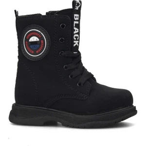 7255 Kışlık Siyah Kız Çocuk Bot