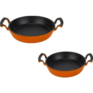 Ikili Sahan Set (16 Cm+ 20 Cm) Turuncu