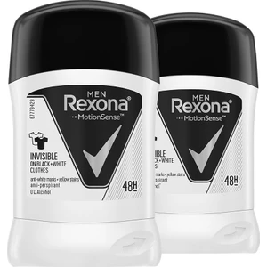 Erkek Deodorant Stick Invisible Black White 50 ml X2