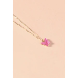 New Obsessions Kelebek Uçlu Düz Zincir Kolye
