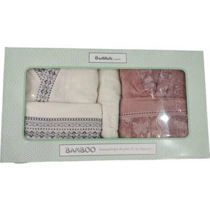 Bornoz Seti But Dream Happy Set Gülkurusu Krem