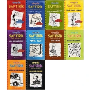 Saftirik Greg'in Günlüğü Serisi 1 - Saftirik Greg'in Günlüğü Serisi 10 - 10 Kitap - Jeff Kinney