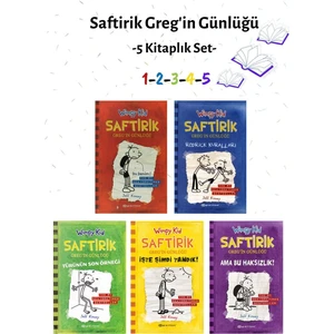 Saftirik Greg'in Günlüğü 1 - Saftirik Greg'in Günlüğü 2 - Saftirik Greg'in Günlüğü 3 - Saftirik Greg'in Günlüğü 4 - Saftirik Greg'in Günlüğü 5 - 5 Kitap - Jeff Kinney