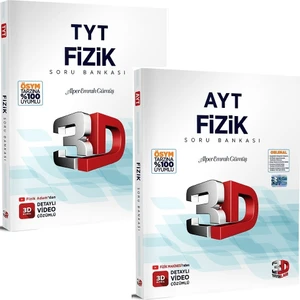 3D Yayınları TYT - AYT 2023 Fizik Soru Bankası Seti