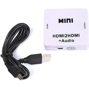 4437 HDMI To HDMI + 3.5mm Ses Sistemi 1080P Analog Dijital Çevirici Adaptör