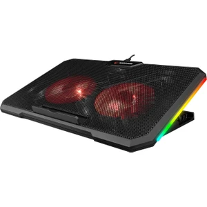 Addison Rampage AD-RC12 Gamezone Siyah 2 Fan 2 USB Rgb Işıklı 15"-17" Notebook Soğutucu Stand