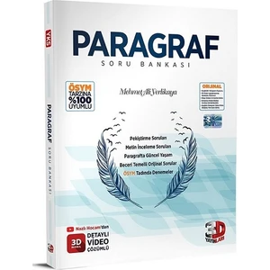 3D Yayınları 2023 Paragraf Soru Bankası
