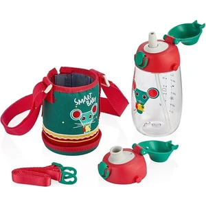 Tritan Pipetli Çocuk Matarası 700ML VGN2041 Yeşil