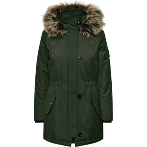 Kadın Parka Yeşil 15213755 Onliris Fur Winter Parka cc Otw