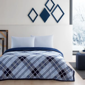 Battaniyeli Winter Set Çift Kişilik Rialta Mavi