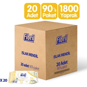 Papatya Kokulu Islak Mendil 20x90 lı Paket 1800 Yaprak