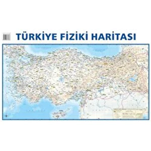 Türkiye Mülki Idare Bölümleri Fiziki Haritası 50X35 (Çift Taraflı)