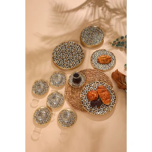 Gürcü Glass Gürcüglass Leopar Desen 24 Prç Çay Seti.