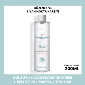 Bahar Babacan Arındırıcı Tonik 200  ml Tüm Cilt Tipleri İçin Etkili Arındırıcı ve Sıkılaştırıcı
