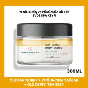 Bahar Babacan Jojoba Yağı Özütü Ve Mineral Tuzlu Yumuşatıcı Etkili El Ayak Vücut Peelingi 300ml