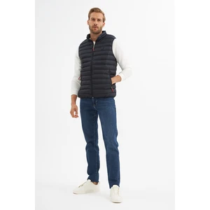 Erkek Slim Fit Şişme Yelek Lacivert - 305DNGR