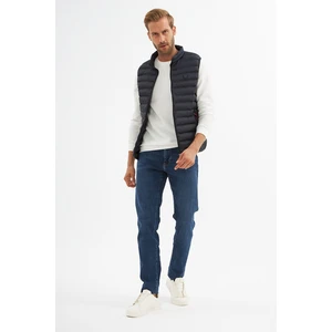 Erkek Slim Fit Şişme Yelek Lacivert - 305DNGR