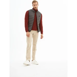 Erkek Slim Fit Şişme Yelek Antrasit - 305DNGR