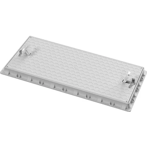 40X80 Dikdörtgen Plastik Rögar Kapağı / Çerçeve + Düz Kapak
