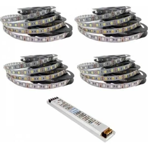 Yüksek Işık 20 Metre 3 Cipli Şerit LED ve 25 Amper LED Trafosu Metrede 60 LED