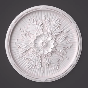 Linda Desenli Strafor Tavan Lamba Göbeği - 50 cm