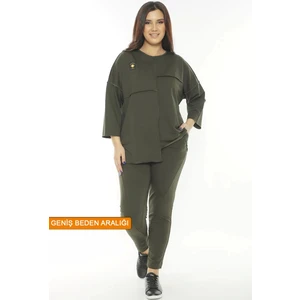 Lady Majestic Cotton 1. Kalite Büyük Beden Özel Tasarım Eşortman Takımı