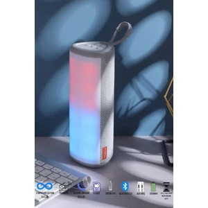 Bluetooth Hoparlör Kablosuz Hoparlör Ses Bombası Extre Bass Yüksek Ses Ritim LED Işık Aux USB