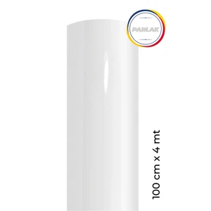 Parlak Beyaz Yapışkanlı Folyo  100 cm x 4 mt