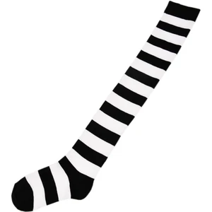 Kadın Renkli Çizgili Diz Üstü Çorap