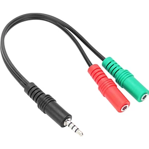 BK Teknoloji 3.5mm Stereo Kulaklık Mikrofon Ses Ayırıcı Kablo Adaptörü