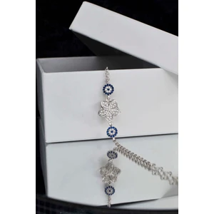 Parmas Design Yıldız ve Göz Kadın 925 Ayar Gümüş Kadın Bileklik