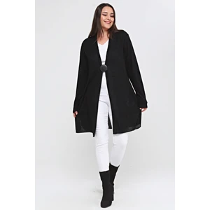 Büyük Beden Fitilli Mevsimlik Gizli Cepli Uzun Anne Hırka