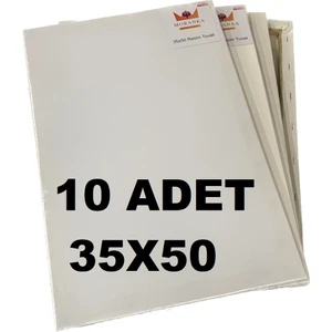 Tuval 10'lu 35X50 Çift Astarlı Arkadan Zımbalı Tuval