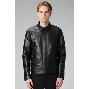 E7502  Deri Erkek Mont