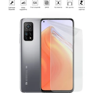 Kip GSM Xiaomi Mi 10T 5g Ekran Koruyucu Tam Kaplayan Esnek Kırılmaz Nano Temperli