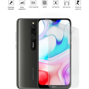 Kip GSM Xiaomi Redmi 8 Ekran Koruyucu Nano Temperli Esnek Koruma