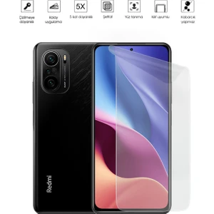 Kip GSM Xiaomi Redmi K40 Ekran Koruyucu Tam Kaplayan Esnek Kırılmaz Nano Temperli