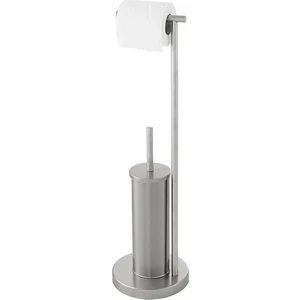 Binbirreyon Krom Ayaklı Tuvalet Kağıtlığı ve Tuvalet Fırçası Standlı 69 cm LB025